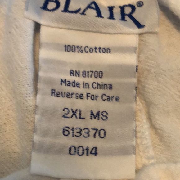 High Rise Wide Leg Pants White Size XXL Beach cover up/ PJ's /100% Cotton - Picture 4 of 14